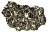 Gleaming Pyrite Crystal Cluster - Peru #106857-1